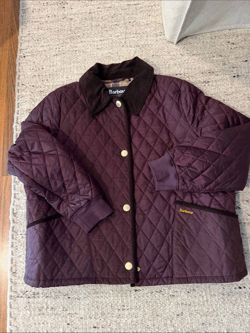 Barbour Marla Quilted Jacket-Dark Cherry